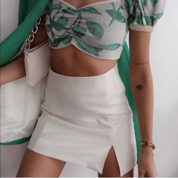 NWT Zara 2 Piece Cropped Blazer & Mini Skirt Set - Picture 9 of 13